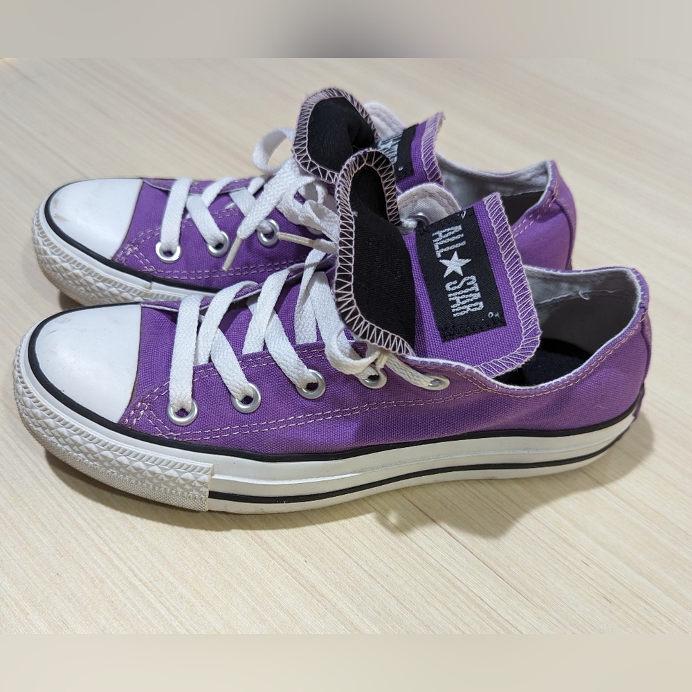 Converse All-Star Low Top Sneakers Double Tongue w6/m4 lilac purple